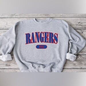 Rangers Offset Crewneck